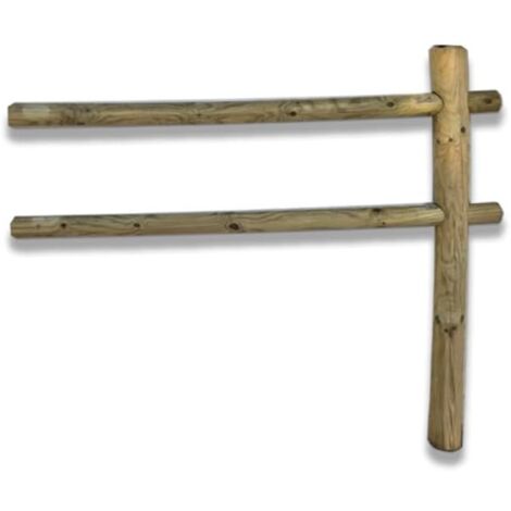 Recinzione Staccionata in legno, prolunga da 2 metri, h 150 cm
