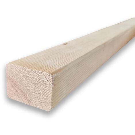 Listello in legno di pino naturale da 300 cm, sezione 4,5x6 cm