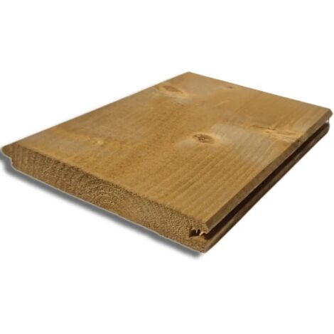 Perline in Legno di Abete da 200x15x2 cm, Multipack 6x, Rovere chiaro