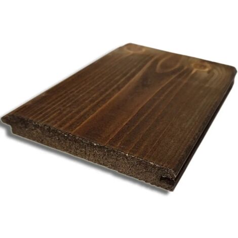 Perline in Legno di Abete da 200x15x2 cm, Multipack 6x, Castagno