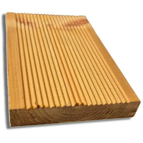 Pavimento in Legno Antiscivolo da 14,5x2,7 cm, 4 pz da 300 cm, Rovere Chiaro
