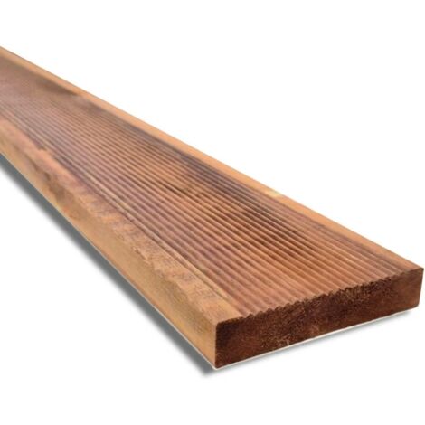 Pavimento in Legno Antiscivolo da 300 cm, da 14,5x2,8 cm, Impregnato