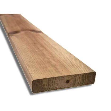 Listello in legno Impregnato da 95x21 mm, Lunghezza 220 cm, Colore Marrone (1/3)
