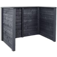 Copribidone per giardino da esterno per 2 bidoni da 240 L, 161x100x122h cm
