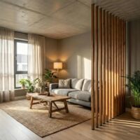 Set 6 Listelli Decorativi in Legno Termotrattato Thermo-Wood 45x60 mm