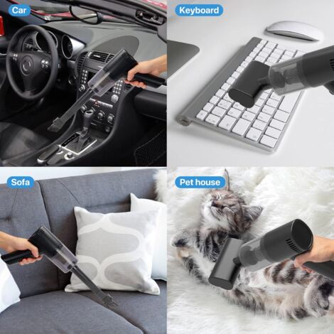 Handstaubsauger - 9000Pa Kabelloser Wiederaufladbarer Handstaubsauger mit HEPA-Filter USB-Tischstaubsauger, Hundehaarstaubsauger für Zuhause Auto