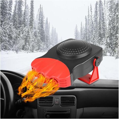Keenso Auto-Heizlüfter 12V 300W - Keramik Heizung & Entfroster, Tragbar Mit Halterung, Schwarz