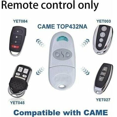 Telecomando originale Came TOP432NA - Frequenza codice fisso 433,92 MHz