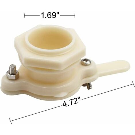 Rubinetto Per Apicoltura In Nylon | Per Estrattore Di Miele | Valvola A Saracinesca | Qualità Alimentare - Foto 14