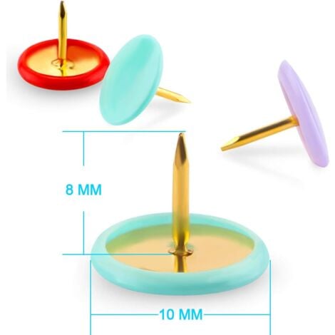 MWOOT 100 Pezzi Puntine Da Disegno,Moda Colorate Puntine Per Lavagna