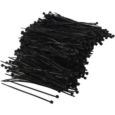 Uxcell Fascette Stringicavo In Nylon Per Auto - 30 Pezzi, 183x5 Mm, Nero