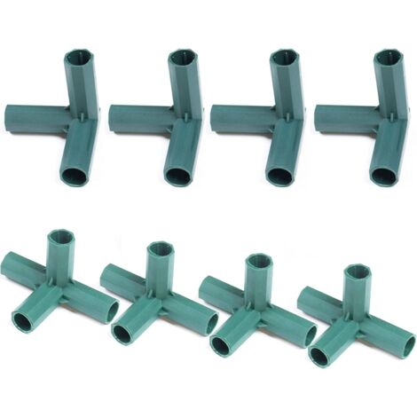 Gardeningwill 10 Raccordi A Gomito In PVC 5 Vie Da 16 Mm - Per Serre, Mobili E Connettori Per Tubi