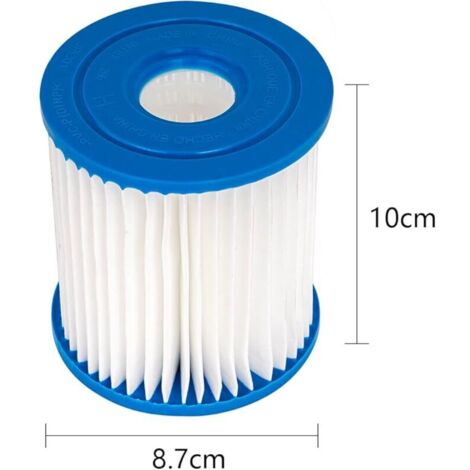 Intex PureSpa - Confezione Da 4 Cartucce Filtro Ricambio (S1) Per Spa Gonfiabili - Dimensioni 73x105 Mm - 3
