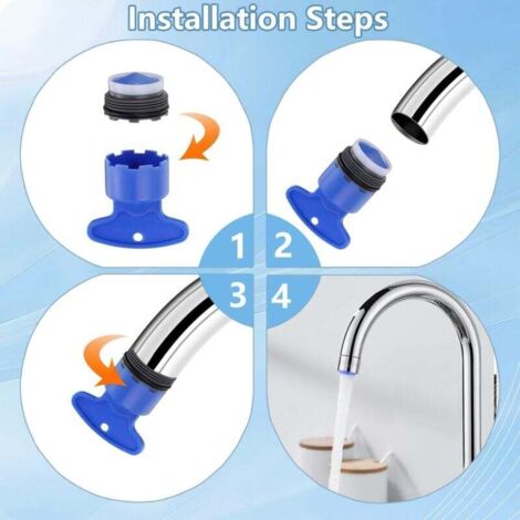 iBamso Rubinetto da Giardino in Ottone, separatore di Tubi da 1/2 e 3/4, connettore