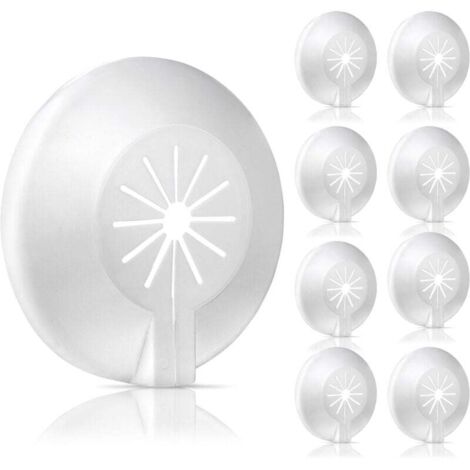 Rosetas Para Tubos De Radiador - Pack 30 Unidades, Blanco, Diámetros 14-29 Mm, PVC, Fácil Instalación