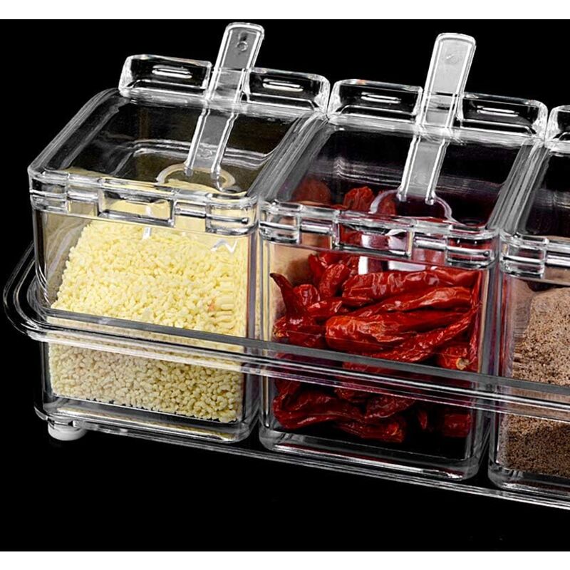 Lot De 4 Bocaux À Avoine Avec Couvercles Et Cuillère U2013 Grande