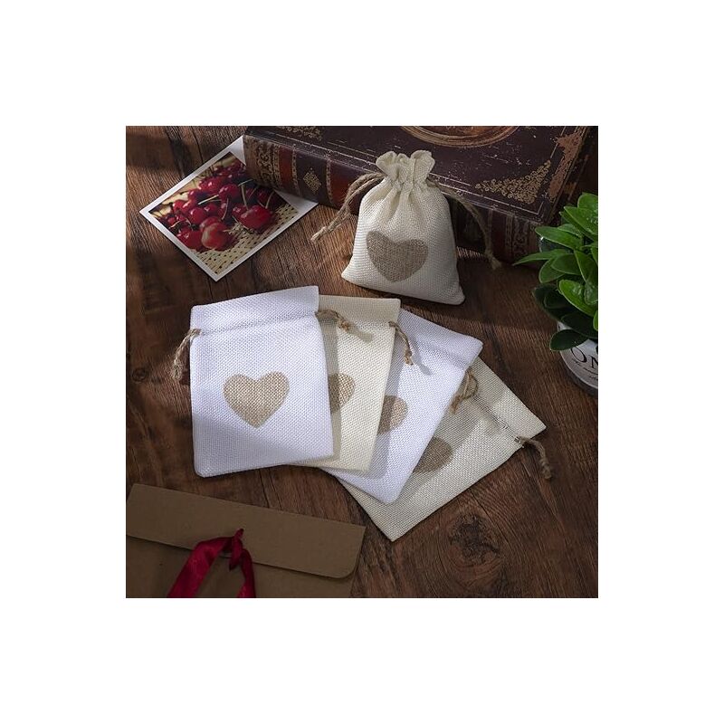 Pochette Tissu ToBeIT Sachets En Jute 24 Pièces Petit Pochette En Lin Sacs Cadeau Avec Cordon Serrage, Pochon Tissu Pour Lavande, Bijoux, Mariage, Fête, Noël (4 Couleurs Pochon Jute Pochette Tissu ToBeIT Sachets En Jute 24 Pièces Petit Pochette En Lin Sacs Cadeau Avec Cordon Serrage, Pochon Tissu Pour Lavande, Bijoux, Mariage, Fête, Noël (4 Couleurs Pochon Jute