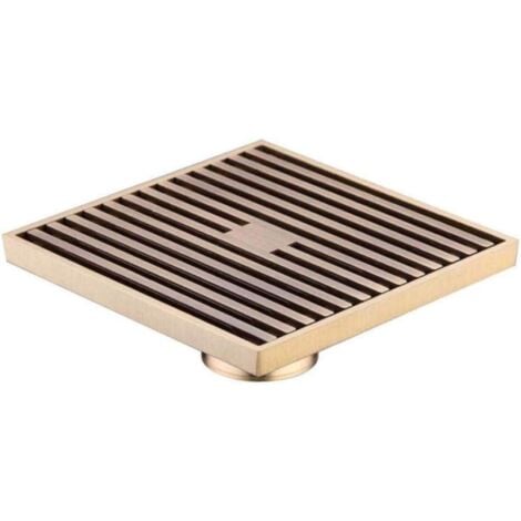 Square Bathroom Shower Drain Floor Drain Trap Grate Waste Strainer Wire Floor Drains Antique Brass