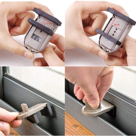 Bloque Gris Pour Portes Et Fenêtres Coulissantes Pour La Sécurité