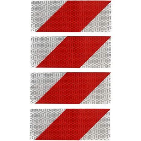 Fhioevt Bande Réfléchissante Autocollante 10m X 5cm - Rouge Et Blanc - Sécurité Véhicules, Remorques