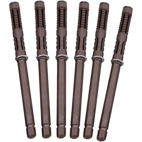 [6 pièce] Ø12x120 mm Concealed Flottant Support de Tablette Montage Mural Supports étagères - Lourd Devoir Support Invisible Supports à Tablette Cachés pour DIY Etagères Murale Conseil Flottant (1/5)