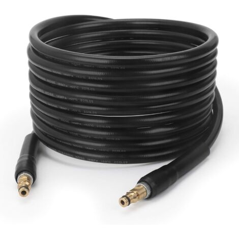 STYDDI Tuyau de rechange pour nettoyeur haute pression 10 m pour nettoyeurs haute pression Karcher K Series K2, K3, K4, K5, K7, raccord rapide Click (1/5)