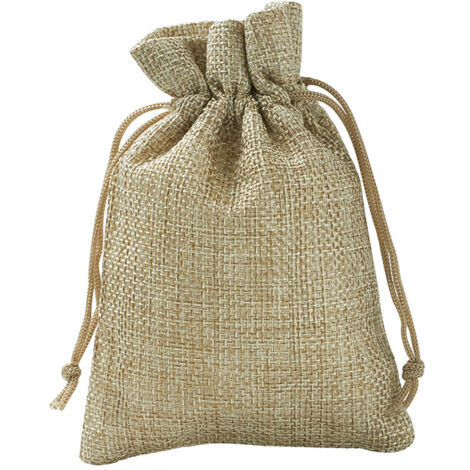 Sac Jute, Petite Pochette Tissu , Pochette Lin 100 PCS , Sac De Toile De Jute Pochon Dragees Sachet Lavande Mariage Petit Sachet Cadeau Pochette Cadeau Bijoux(100 PCS 13.5 x 9.5cm)
