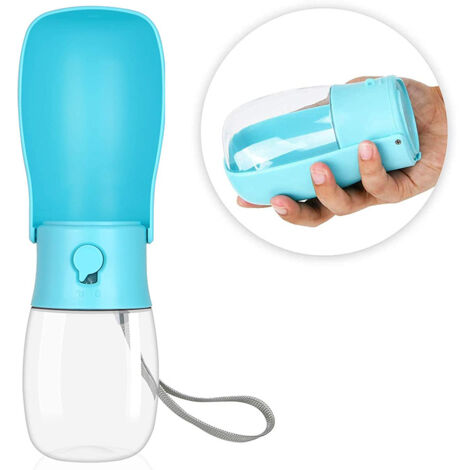 Bouteille D'eau Pliable Avec Bol Pour Chien 350/500 Ml - Distributeur D'eau Pendant Les Promenades, Randonnées | Pratique Et Léger