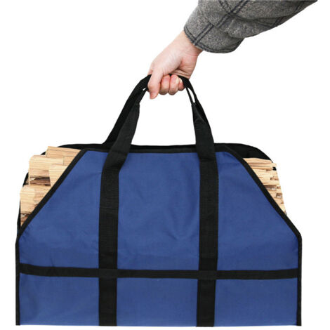 Foyer Sac à bois Sac de bois De cheminée Sac de bois de chauffage Support de cheminée Accessoires de poêle à bois, Bleu (1/5)