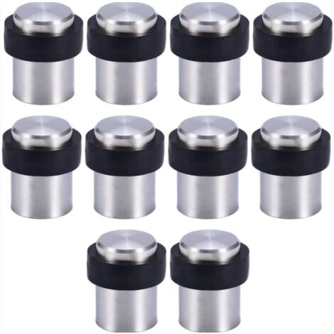 10 X Butoir de Porte de Sol 4.6 cm en Acier Inox Arrêt de Porte Butoir Bloque Porte (1/5)