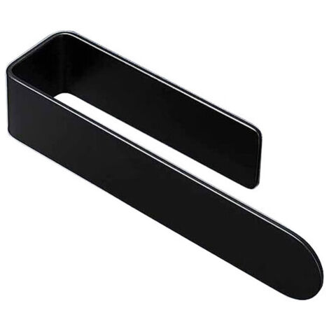 Un porte-serviettes hamburger noir sans perçage, 23 longs porte-serviettes en laine sans poinçonnage (1/5)