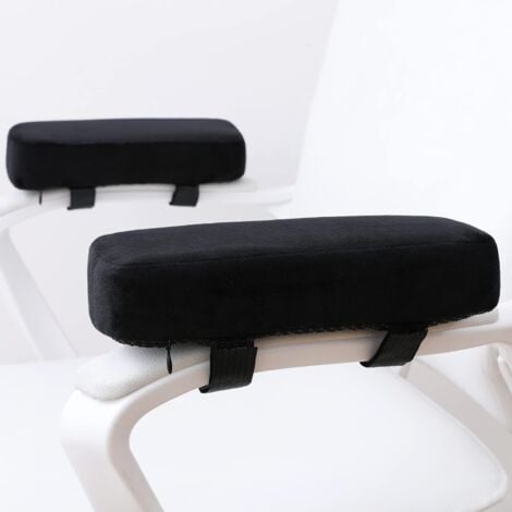 5CM Coussins d'accoudoir de Chaise Extra épais Oreiller de coude Soulagement de la Pression Chaise de Bureau Accoudoir de Chaise de Jeu avec Coussinets à mémoire de Forme