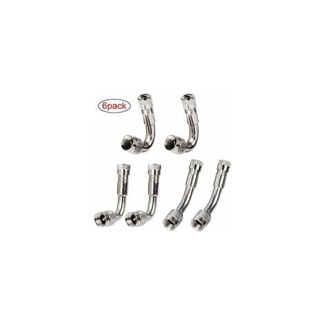 Kit De 14 Pièces Rallonges De Valve De Pneu - Angles 45°, 90°, 135° - Pour Voiture, Moto, Vélo, Camion - TR413 - 3