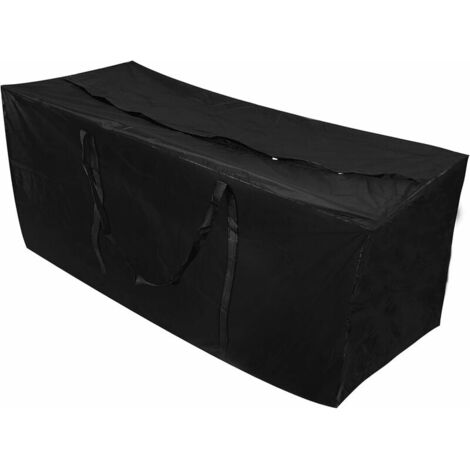 210D Oxford Tissu Grand Jardin Sac de Rangement Coussin Imperméable Meubles de Patio Sac de Rangement Léger Zippé Carry Case (1402540CM)