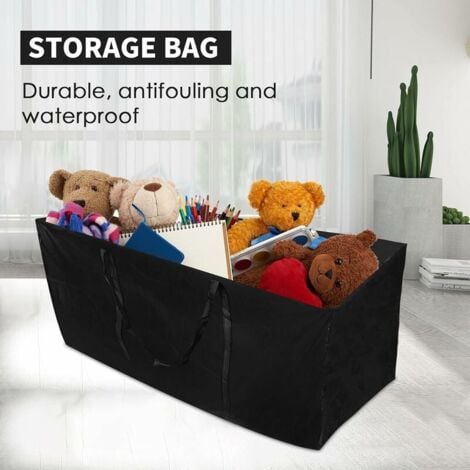 210D Oxford Tissu Grand Jardin Sac de Rangement Coussin Imperméable Meubles de Patio Sac de Rangement Léger Zippé Carry Case (1402540CM)
