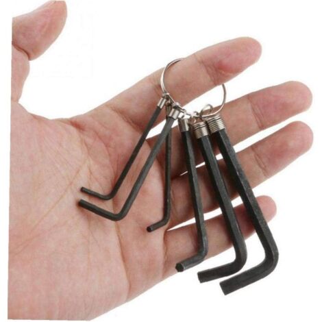 8 pièces clé Allen vélo clé Allen clé Allen parc outil métrique pliant clé Allen ensemble vélo réparation ensemble trousse à outils (1/5)
