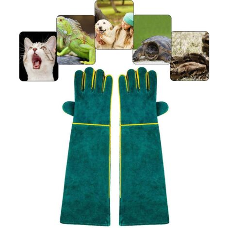 Gants anti-morsures pour la manipulation des animaux, gants de travail de sécurité en cuir pour le b (1/5)