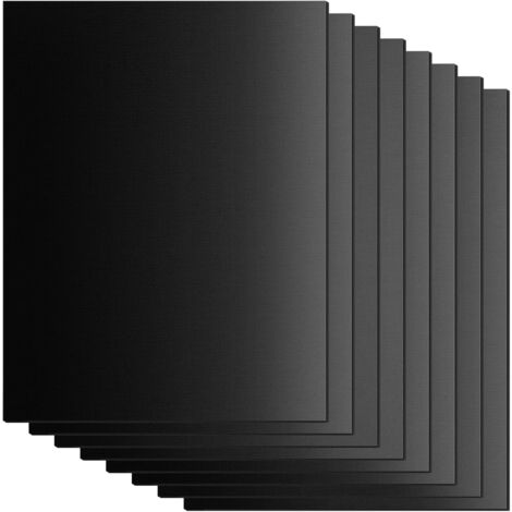 Lot de 8Tapis de Cuisson pour Barbecue - 40x33cm - Tapis en téflon, antiadhésif et sans PFOA - Résiste à des températures allant jusqu'à 260 °C (1/5)