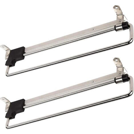 2 x Porte-Cintres Coulissant Portemonteaux Télescopic Porte-vêtements Extractible 350 mm