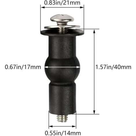Fixation Univers Siège Toilette Charnières De Fixation Caoutchouc Cheville Couvercle Toilette Abattant WC Vis Fixe Charnières Siège Toilette Boulons d'Écrous Couvercle Pièces Réparation Toilette