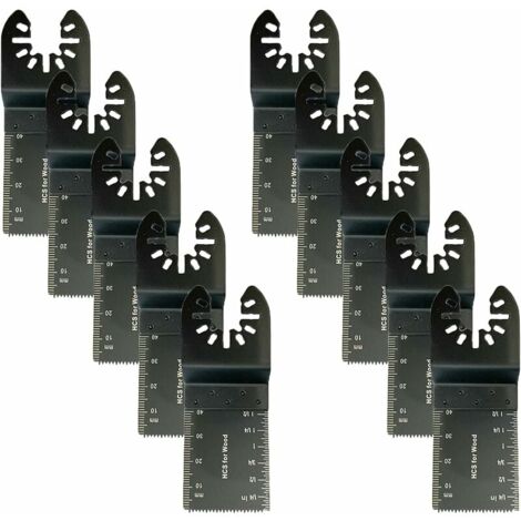 10 Pcs Multifonction Saw Blades Accessoires, 34Mm Outil Multifonction Lames, Outils Oscillants Multifonctions Univers, De Scie Univers Pour Fein Multimaster, Makita, Dewalt Et Plus Encore (1/5)