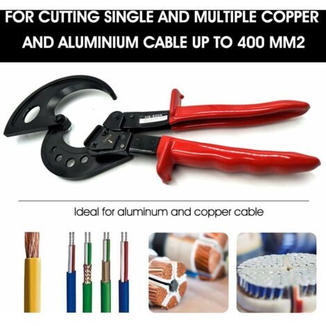 Coupe câble à cliquet maxi 55 mm longs manches isolé