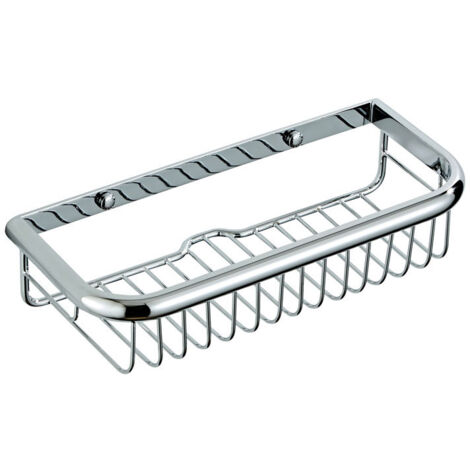 chrome Étagère de Bain antirouille Caddy de Douche, Panier rectangulaire Mural pour shampooing conditionneur Organisateur de Cuisine de Salle de Bain (1/5)
