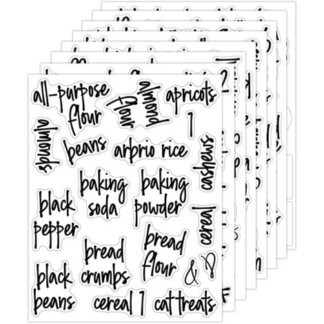 Lot 168 étiquettes cursives pré-imprimées, autocollants d'étiquettes ...