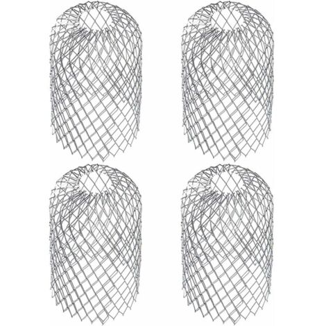 4 Pièces pour Gouttière D’Environ Filtres De Gouttière Grille Grillage Stop Feuille Crépine Pare Feuille Cache Gouttière Acier Inoxydable 817cm (1/5)