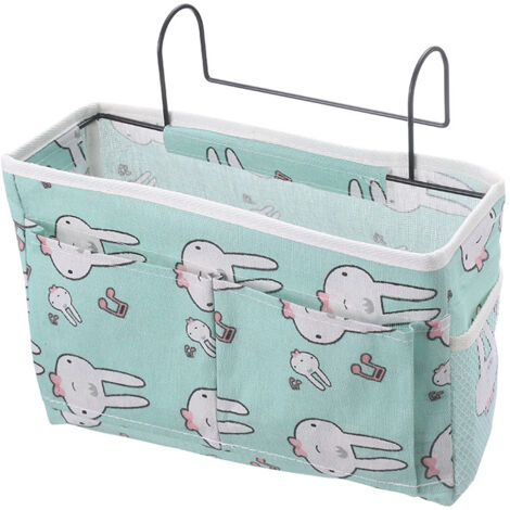 （lapin）Sacs de lit organisateur de sac suspendu pour lit mezzanine, sac de rangement suspendu pour table de chevet lit mezzanine pour rail de lit de chambre, Enlé (1/5)