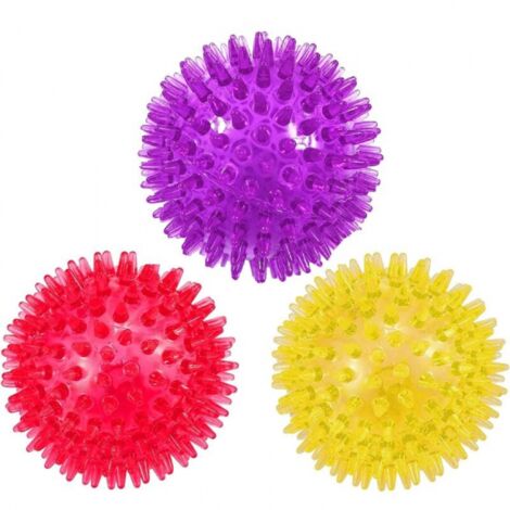 3PCS balles couinantes pour chien 6,5 cm (1/5)