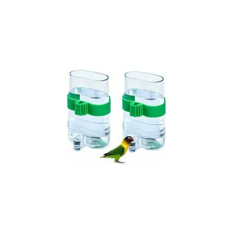 Cage à Oiseaux Distributeur d'eau Abreuvoir Automatique pour Oiseaux Mangeoire à Oiseaux en Plastique Transparent Automatique d'eau pour Oiseaux pour Volière Perruches Calopsittes Perroquets 2 Pièces (1/5)