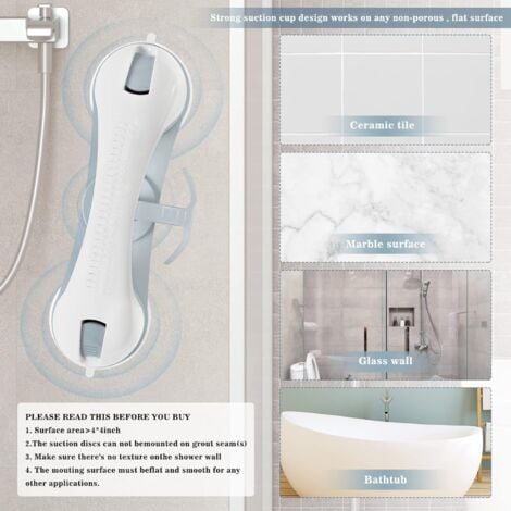 Barres D Appui Ventouse Pour Salle De Bain Poign E De Douche Pour