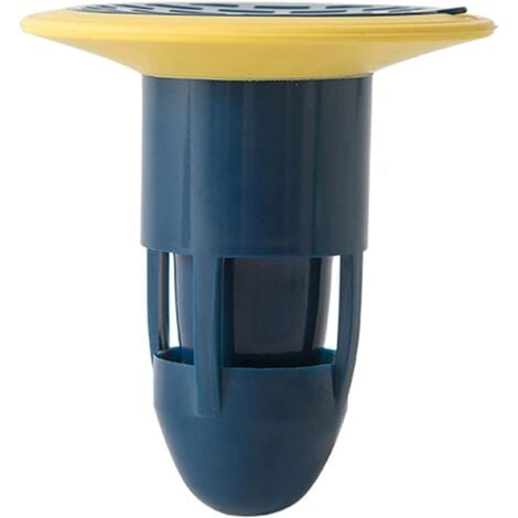 Siphon de Sol Filtre d'égout Bouchon d'égout connecteurs Anti-odeurs pour Le Drainage du Sol de la Douche pour Salle de Bain Pas de Filtre adapté aux fuites de Bain-Cuisine tuyaux (Bleu)
